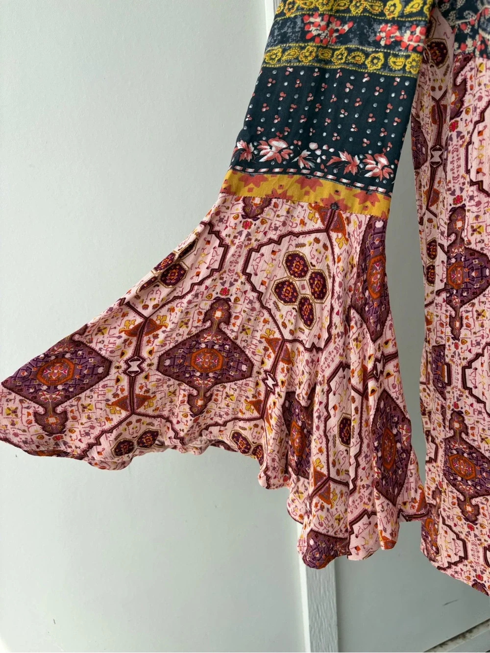 ALTAR'D STATE  Bell Sleeve Paisley Tunic Dress  Medium